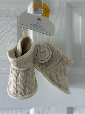 Primark Cream Cable Knit Baby Booties